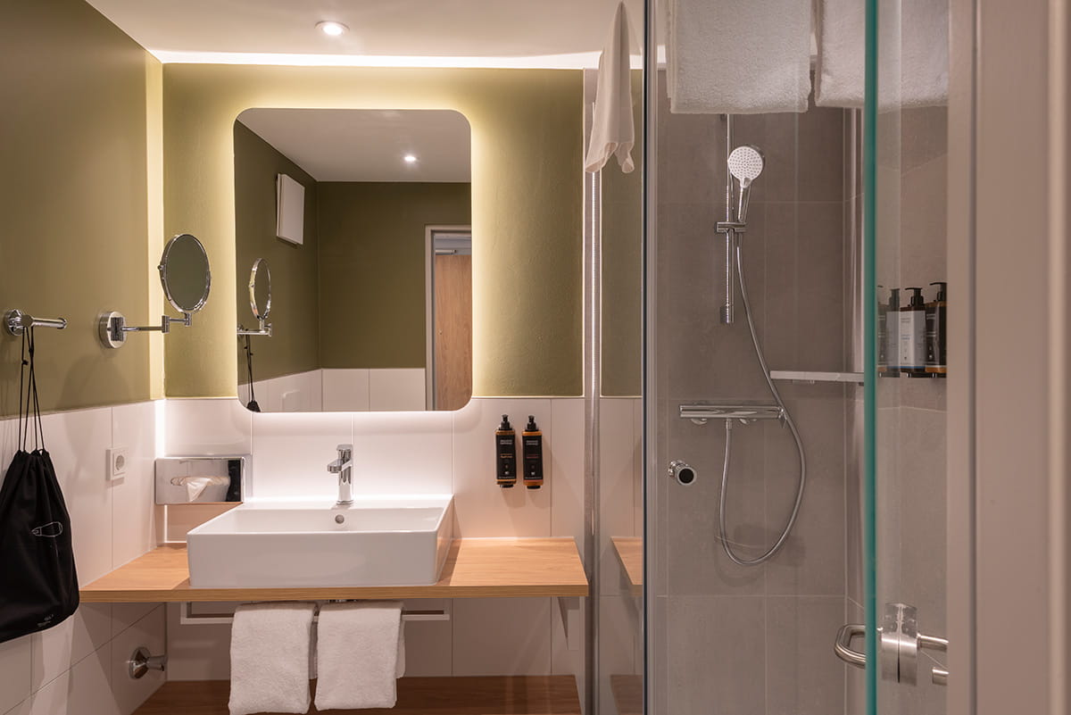 Zimmerkategorie Junior Suite, Bad